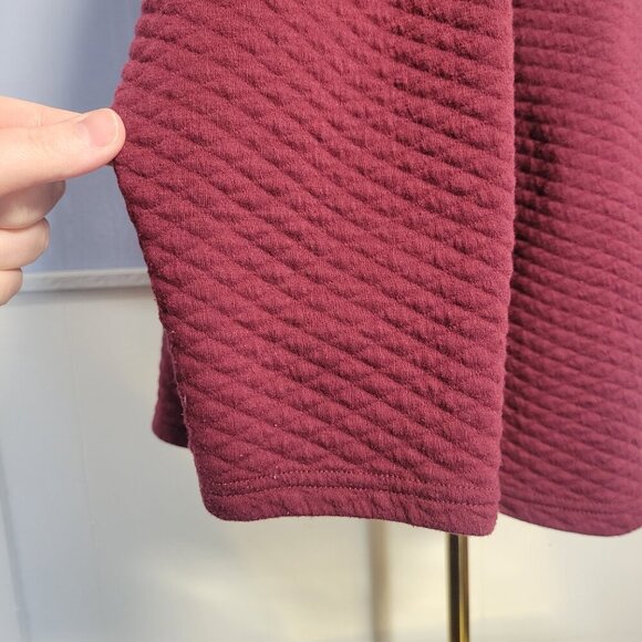 Croft & Barrow 2X Maroon Burgundy Longsleeve Cowl Neck Pullover Sweatshirt - Picture 5 of 10